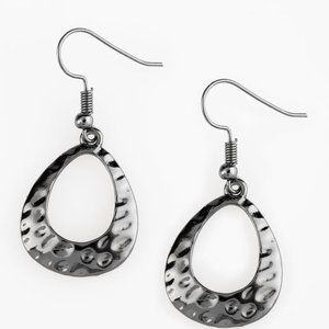 Dark Silver Earrings